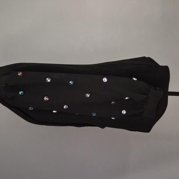 Cinq A Sept Embellished Black Women's Blazer - Picture 3 of 10